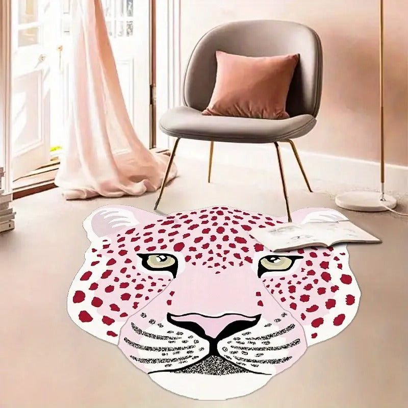 Cozy Predator Plush Leopard Rug