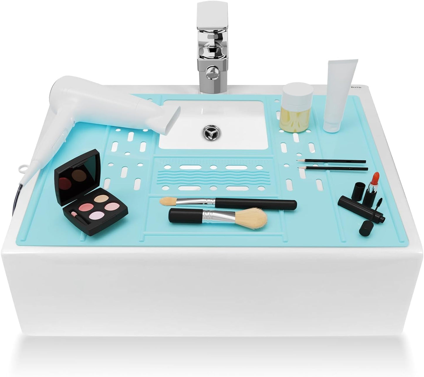 VanitySpace Pro: Heat-Resistant Sink-Top Makeup Organizer