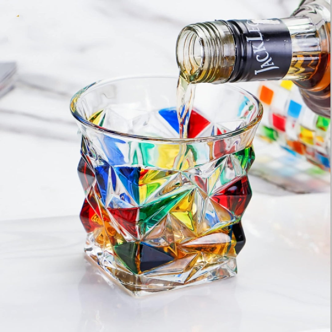 Harper Dale Premium Hand-Painted Crystal Glasses