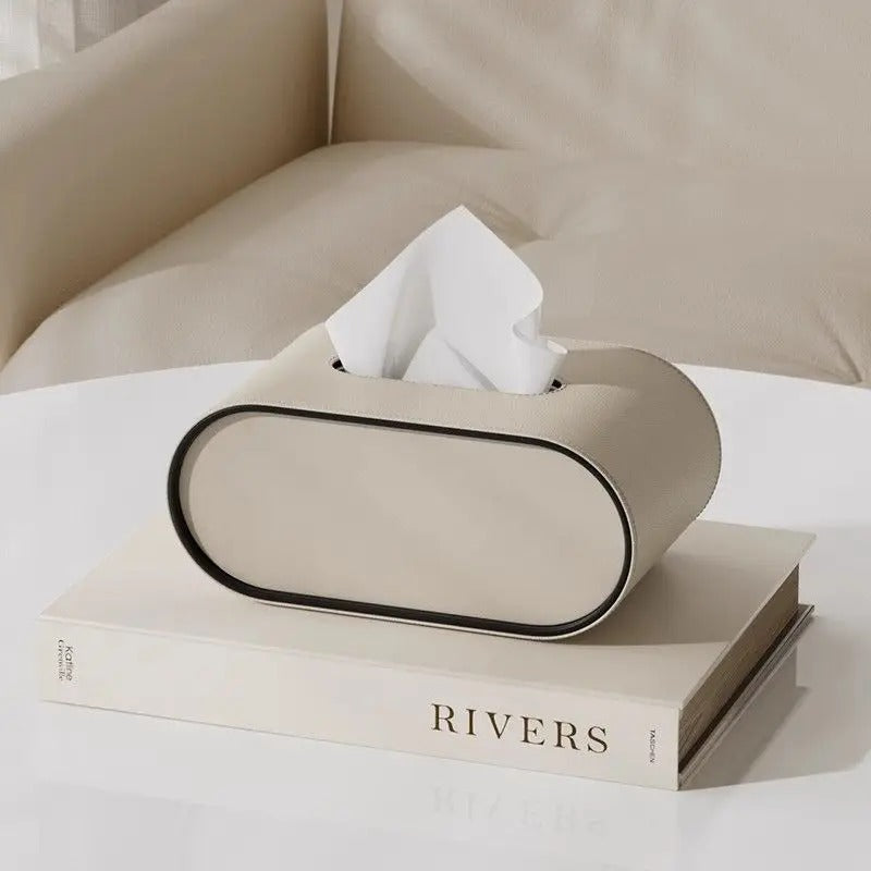 Harper Dale Leather Tissue Box