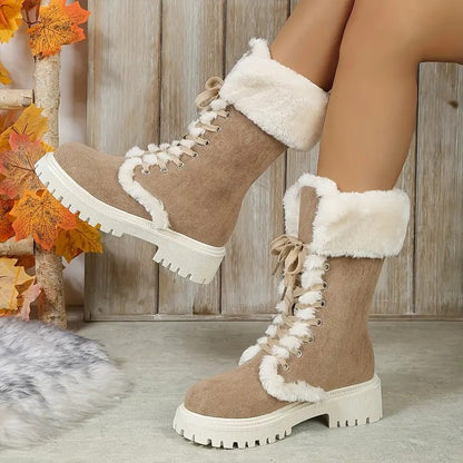 Frost Whisperer: Women's Plush-Lined Winter Boots