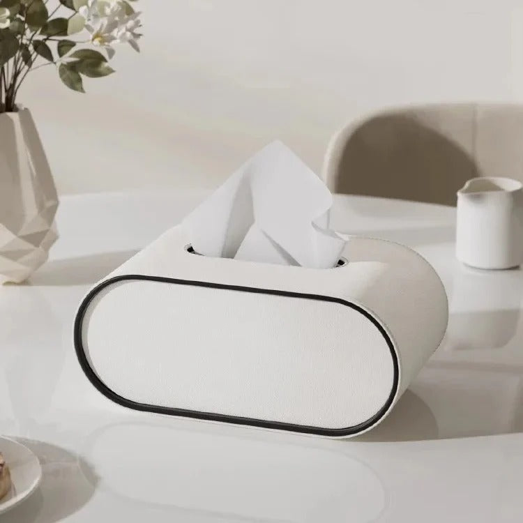 Harper Dale Leather Tissue Box