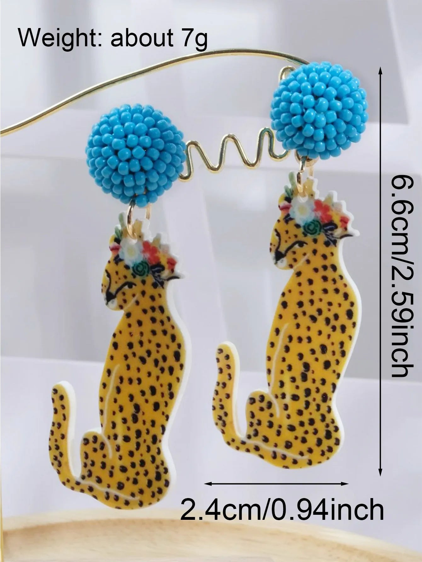 Fierce & Playful Dancing Tiger Earrings