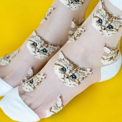 Purrfect Mesh Breathable Socks for Women