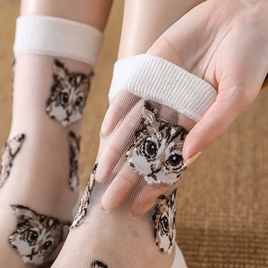 Purrfect Mesh Breathable Socks for Women