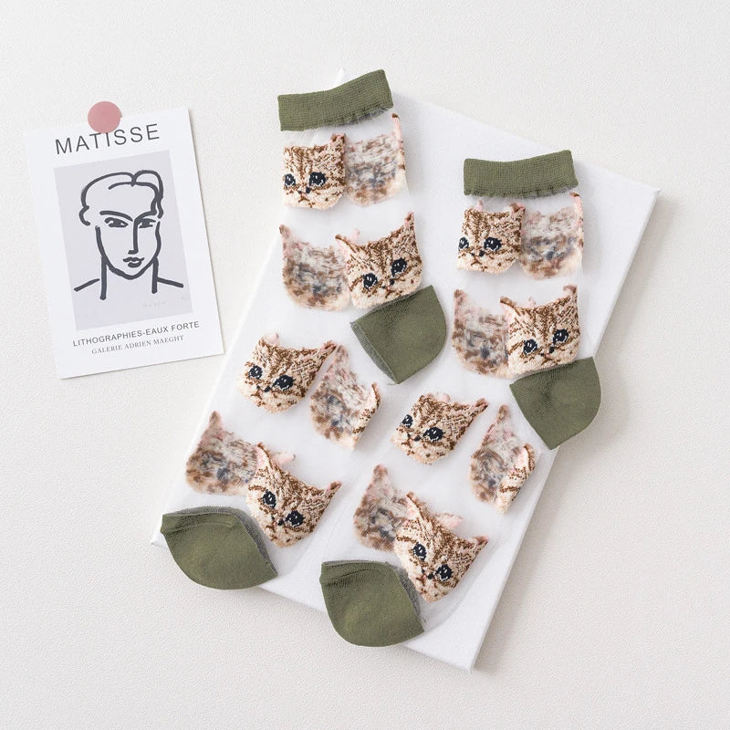 Purrfect Mesh Breathable Socks for Women