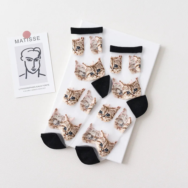 Purrfect Mesh Breathable Socks for Women