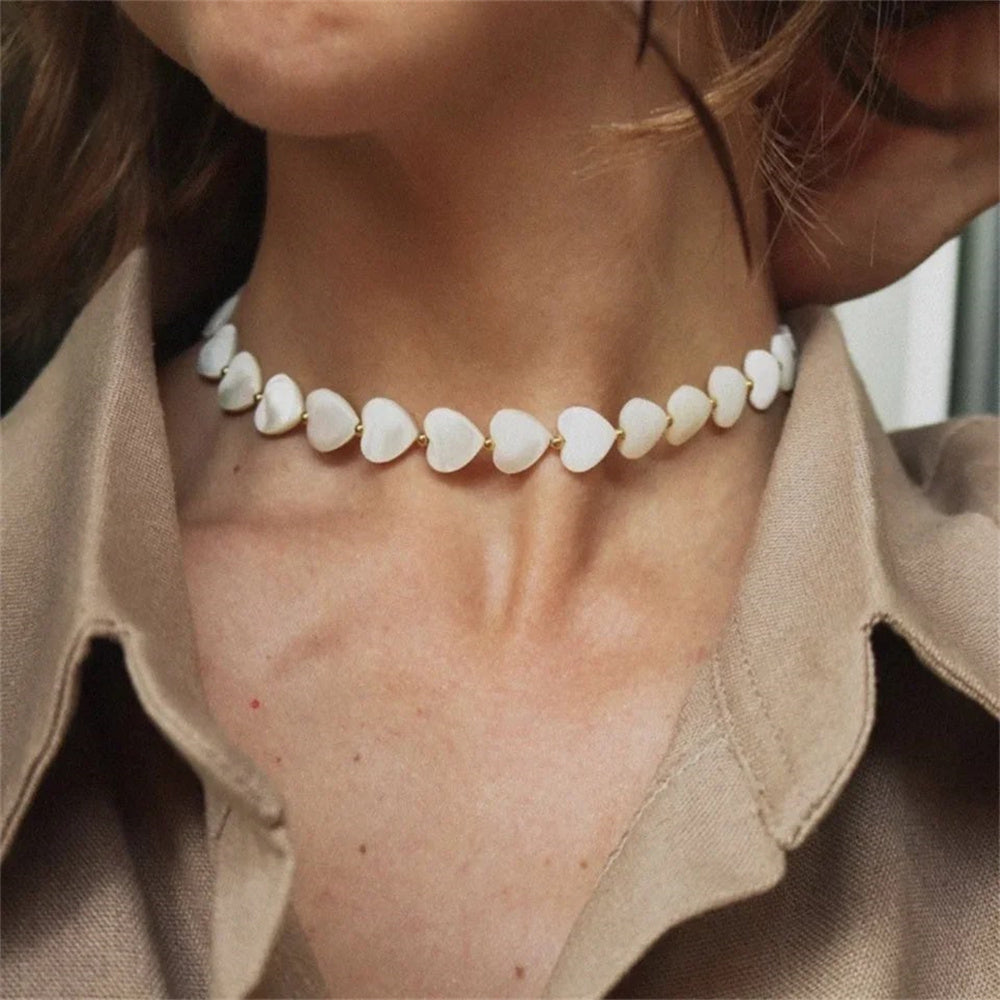 Flowing Hearts Asymmetric Necklace