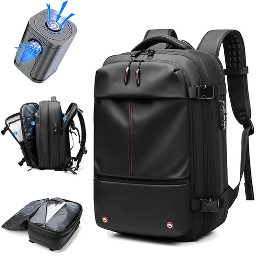 Travel Backpack with Expandable Vacuum Compression & Laptop Compartment