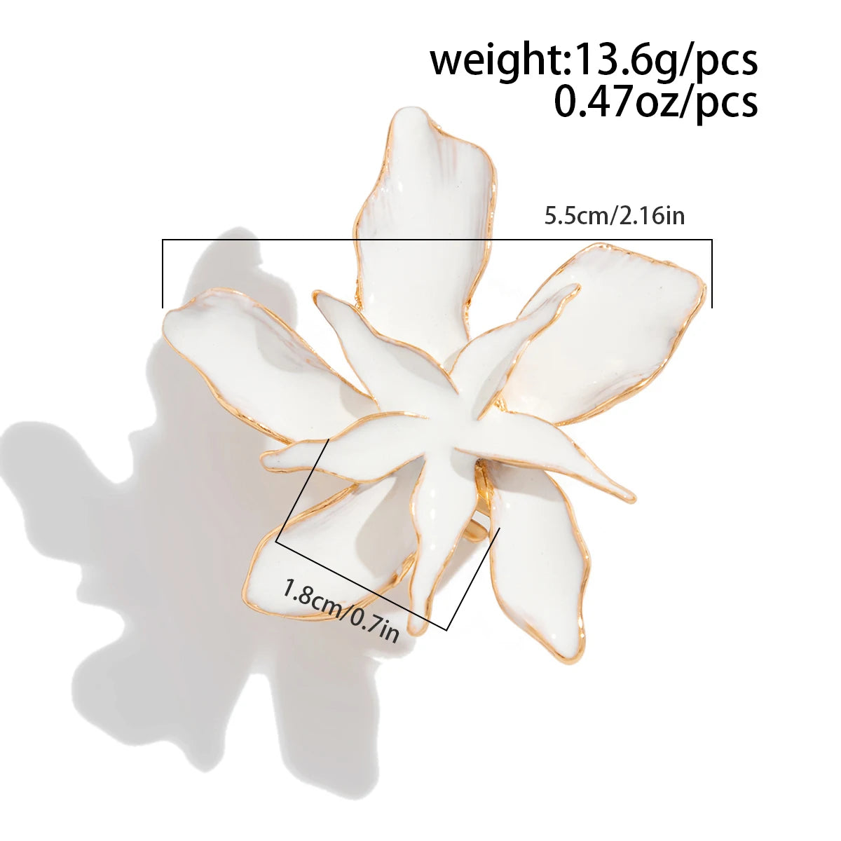 White Blossom Adjustable Statement Ring