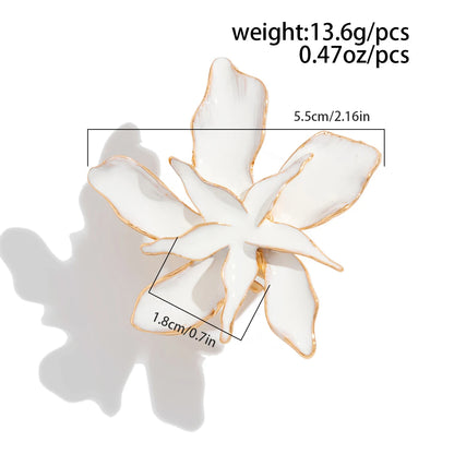 White Blossom Adjustable Statement Ring