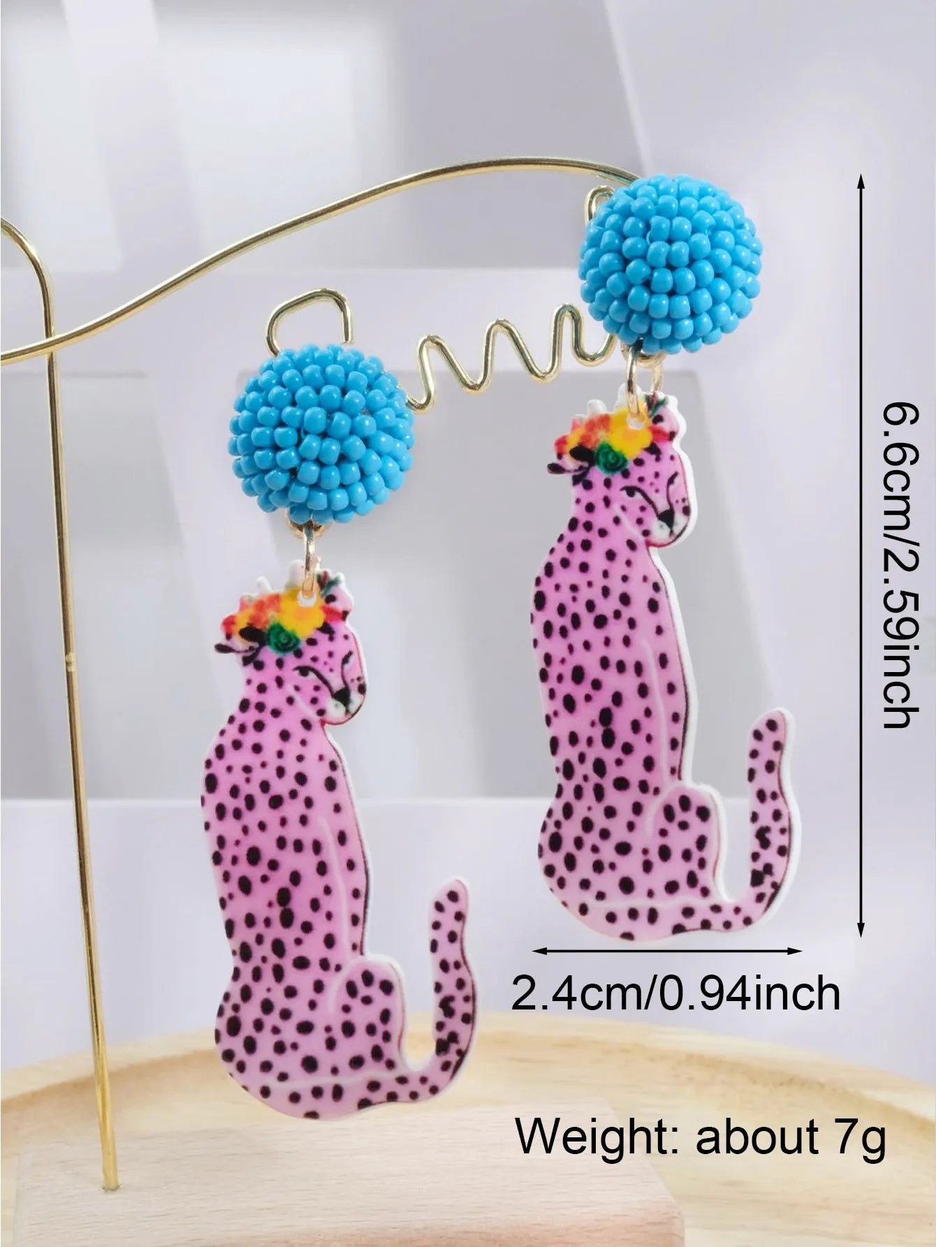 Fierce & Playful Dancing Tiger Earrings