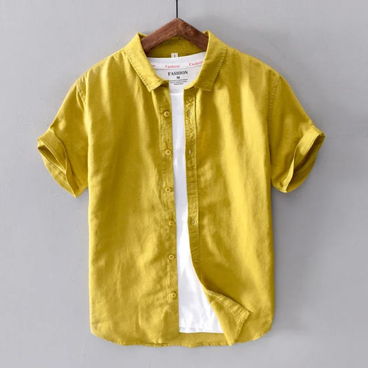 Harper Dale Casual Cotton Linen Shirt for Men