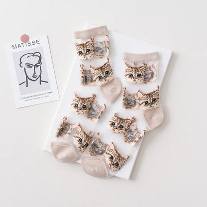 Purrfect Mesh Breathable Socks for Women