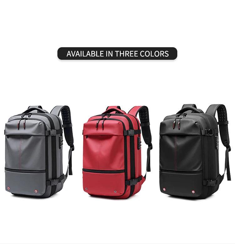 Travel Backpack with Expandable Vacuum Compression & Laptop Compartment