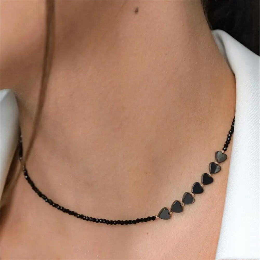 Flowing Hearts Asymmetric Necklace