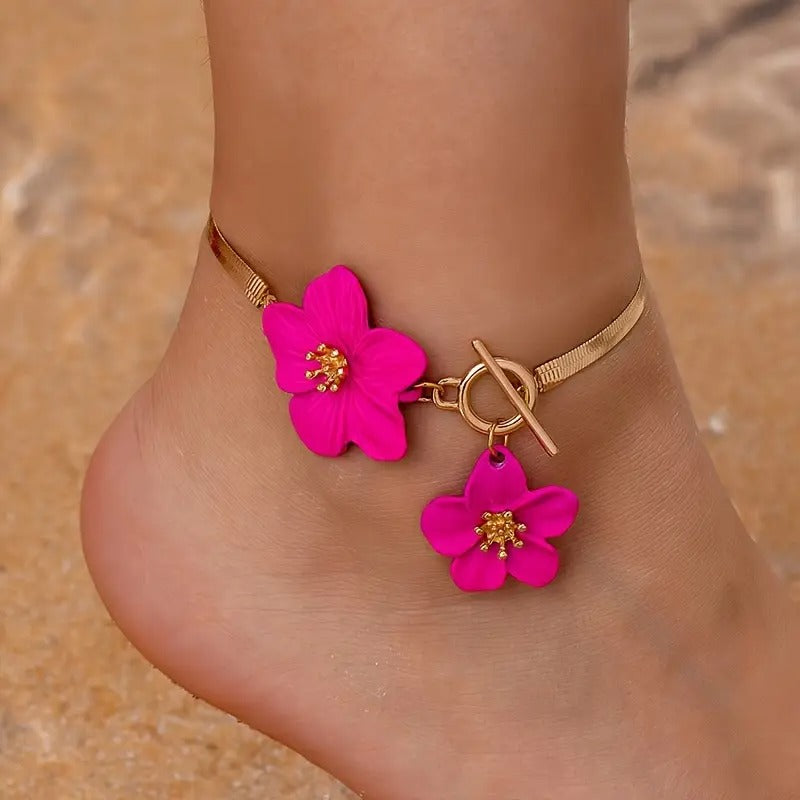 Petals by the Shore Anklet