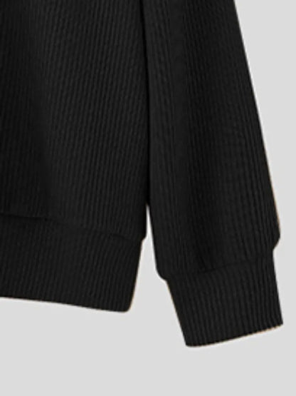 V-Neck Cardigan for Men - Diagonal Button Accent